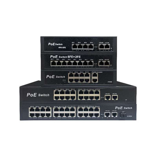 POE SWITCH 4/8/16/24 PORT